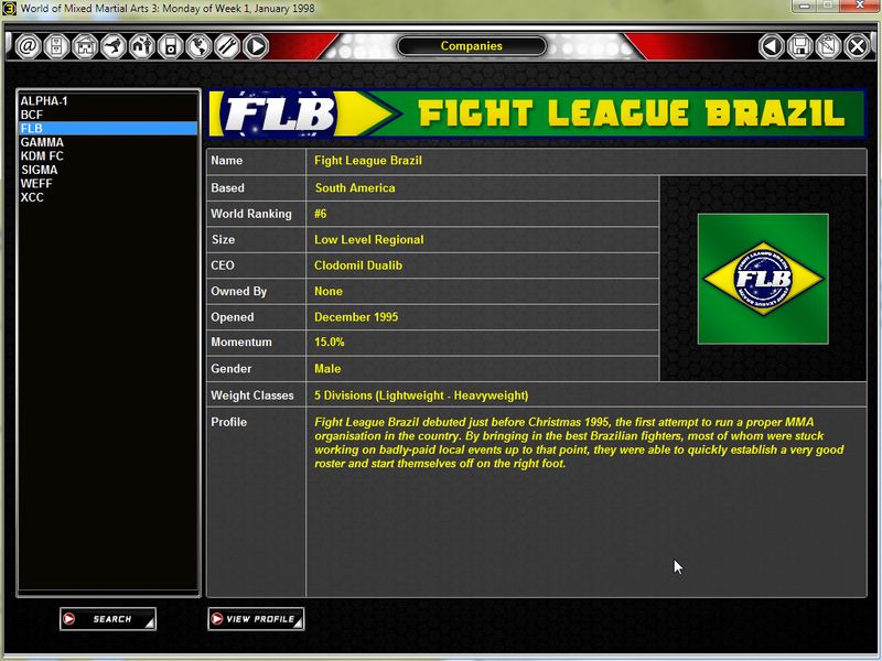 World of Mixed Martial Arts 3 — скриншот 2