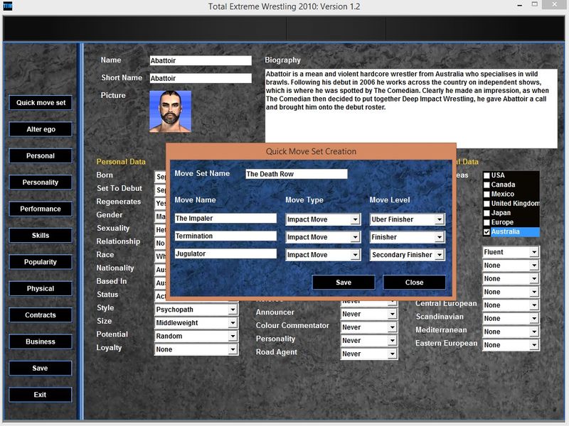 Total Extreme Wrestling 2010 — скриншот 5