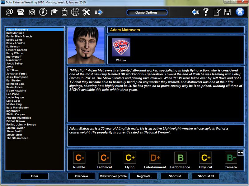 Total Extreme Wrestling 2010 — скриншот 3