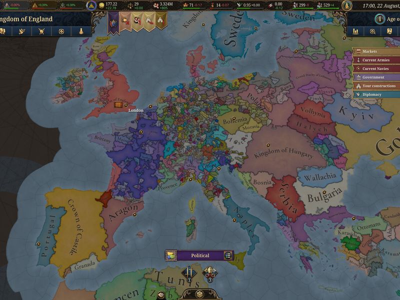 Europa Universalis V — скриншот 2
