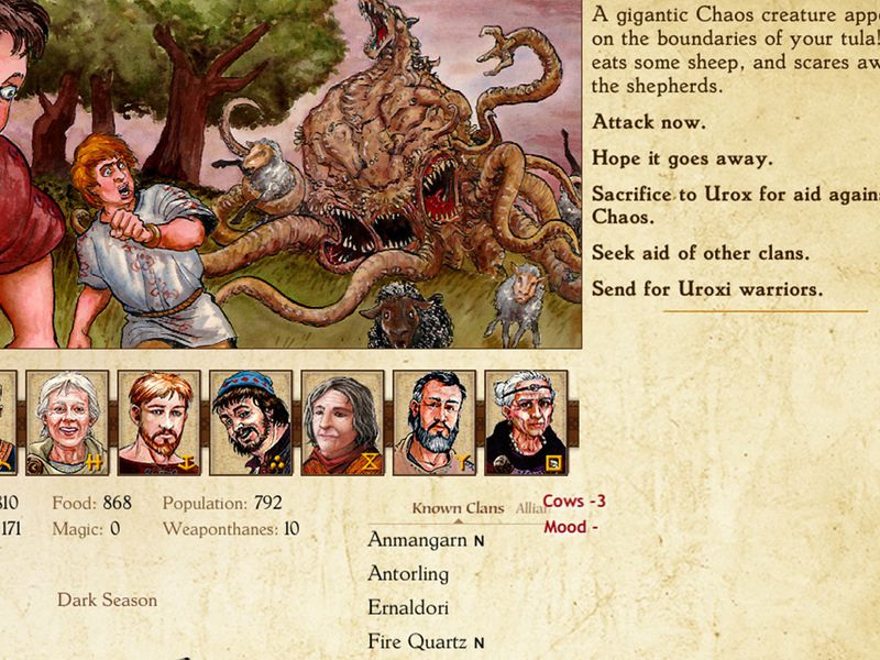King of Dragon Pass — скриншот 4
