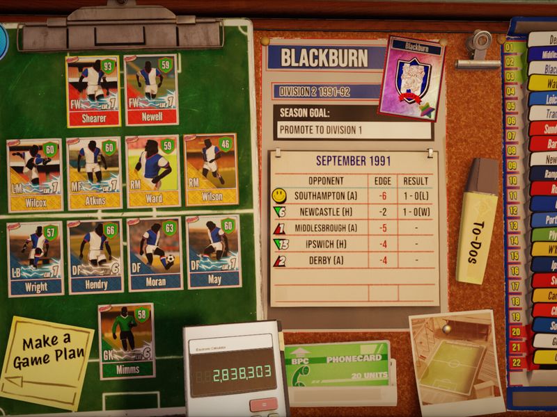 NUTMEG! A Nostalgic Deckbuilding Football Manager — скриншот 6