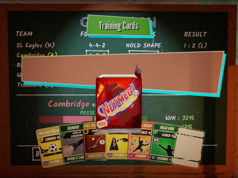 NUTMEG! A Nostalgic Deckbuilding Football Manager — скриншот 4