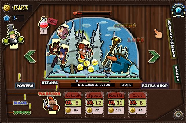 Tap Heroes — скриншот 2