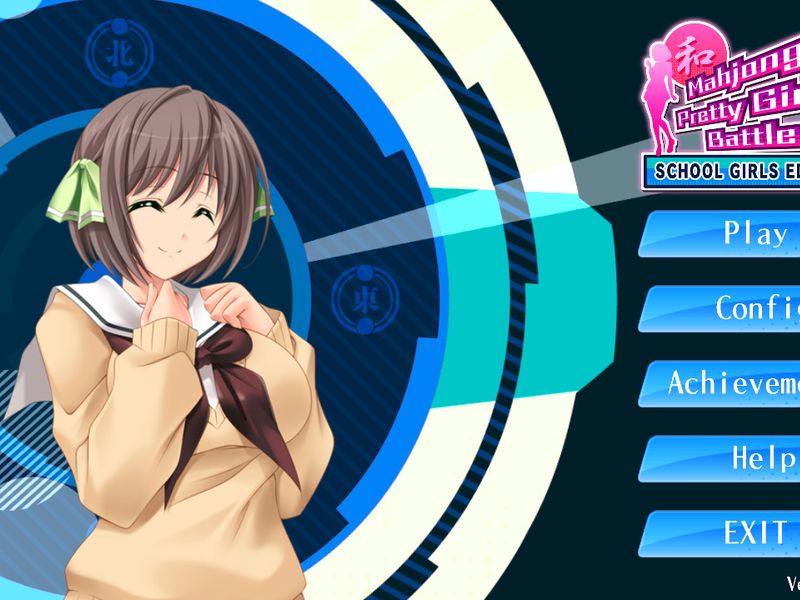 Mahjong Pretty Girls Battle School Girls Edition — скриншот 1