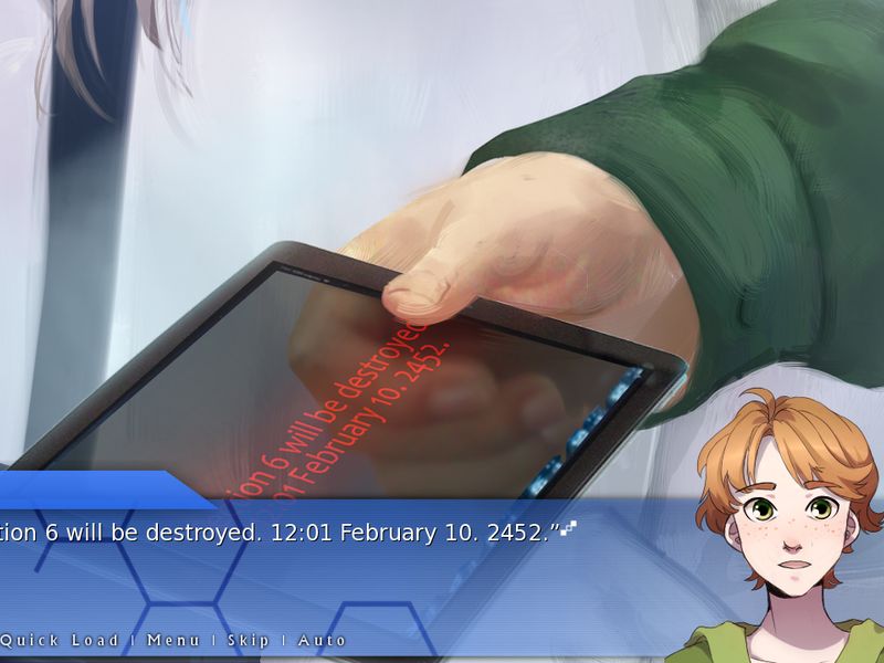 Orion A Sci Fi Visual Novel — скриншот 2
