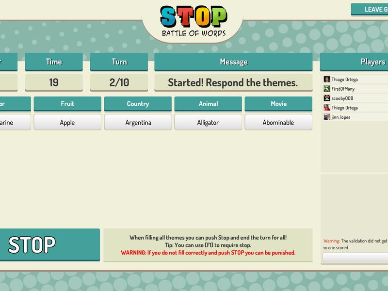 Stop Online Battle of Words — скриншот 5