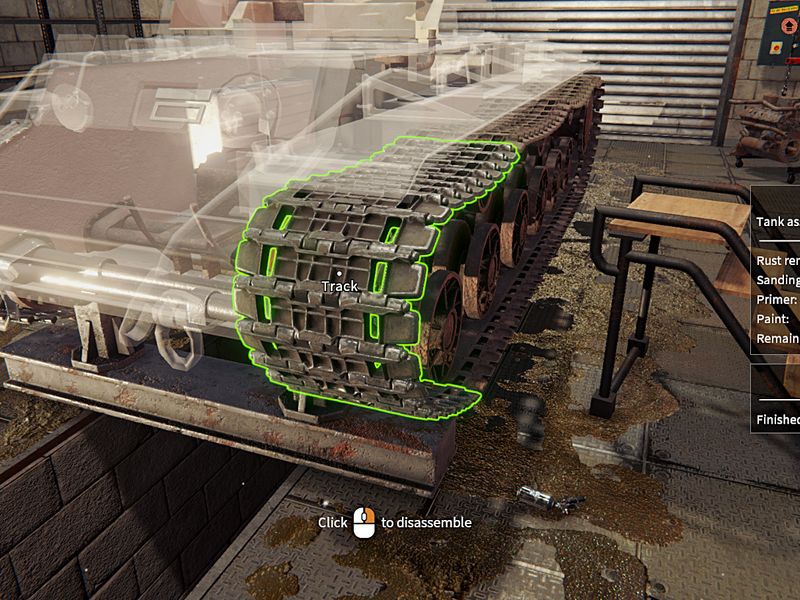 Tank Mechanic Simulator — скриншот 1