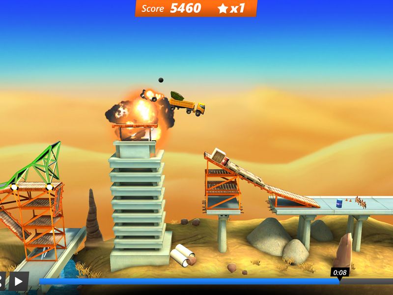 Скриншот 4 — Bridge Constructor Stunts