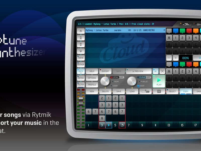 Rytmik Lite Chiptune Synthesizer — скриншот 5