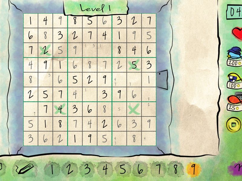 Sudoku Quest — скриншот 1