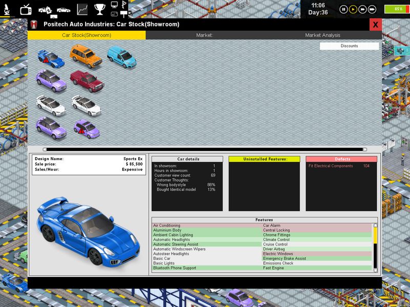 Production Line Car Factory Simulation — скриншот 5