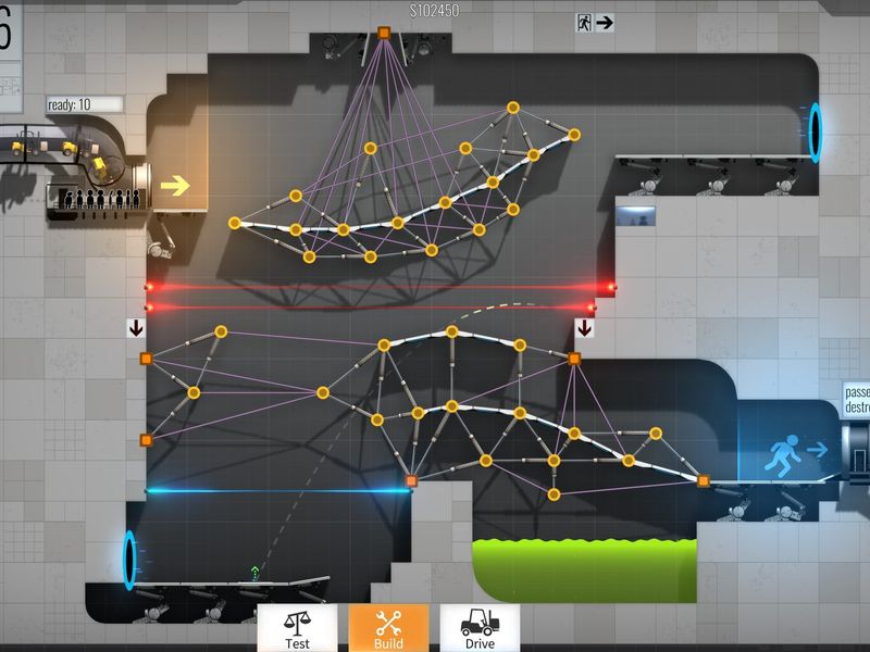 Bridge Constructor Portal — скриншот 3