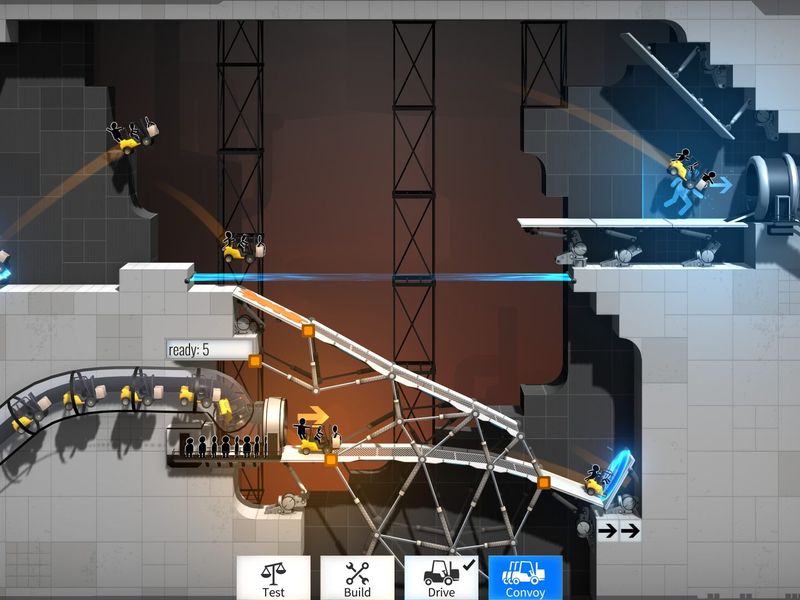 Bridge Constructor Portal — скриншот 1