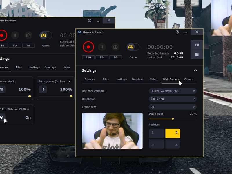 Gecata by Movavi 5 Game Recording Software — скриншот 4