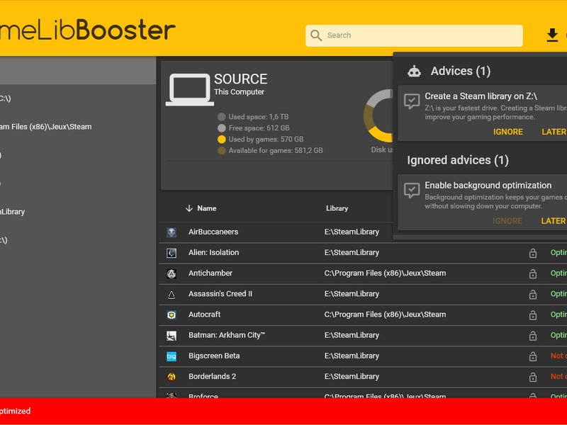 GameLibBooster — скриншот 2