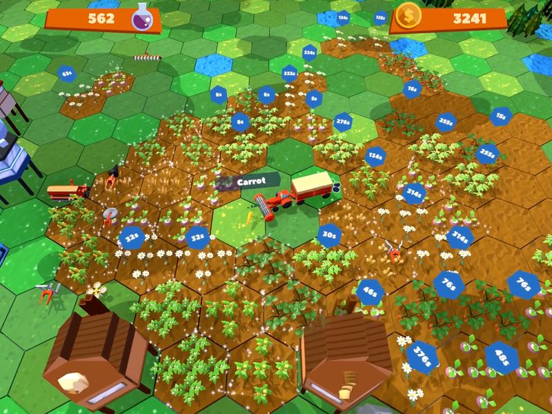 Red Tractor Tycoon — скриншот 1
