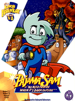 Pajama Sam in No Need to Hide When It's Dark Outside