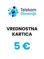 Telekom Slovenija vrednostna kartica 5 € (EUR)