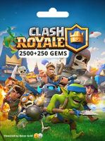 Clash Royale 2500 + 250 Gems ReidosCoins