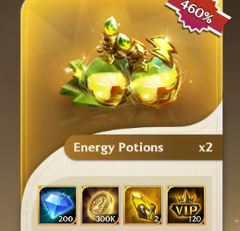 Energy Potions x2 - 460% (Google)