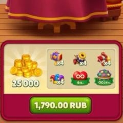 Акция вечера игр! 25к монет (1790 RUB) (Google)