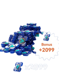 2.099 Coins (with x2 bonus for first purchase) (по ID)