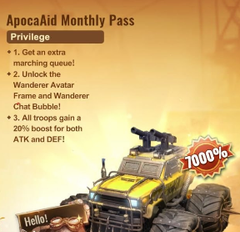 ApocaAid Monthly Pass (Facebook)