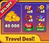 Путевая акция 40к монет (3999 RUB) (Google)