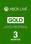 Xbox Live GOLD Subscription Card 3 Months Xbox Live GLOBAL