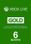 Xbox Live GOLD Subscription Card 6 Months Xbox Live GLOBAL